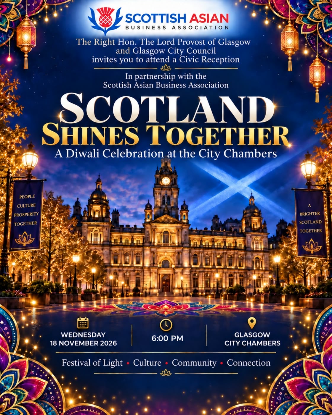Scotland Shines Together official event artwork